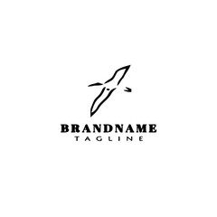 bird logo icon design template vector illustration