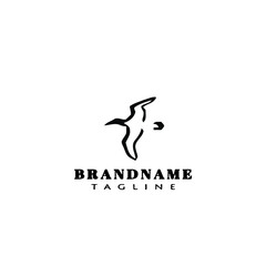bird logo icon design template vector illustration