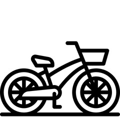Fototapeta na wymiar bicycle line icon