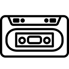 cassette line icon