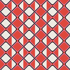 Naklejka premium Abstract geometric vector classical seamless pattern