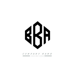 BBA letter logo design with polygon shape. BBA polygon logo monogram. BBA cube logo design. BBA hexagon vector logo template white and black colors. BBA monogram, BBA business and real estate logo. 