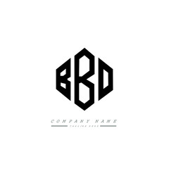 BBO letter logo design with polygon shape. BBO polygon logo monogram. BBO cube logo design. BBO hexagon vector logo template white and black colors. BBO monogram, BBO business and real estate logo. 