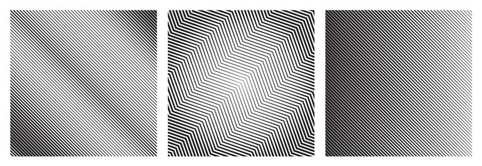 Set of Diagonal Oblique Edgy Lines Pattern in Vector