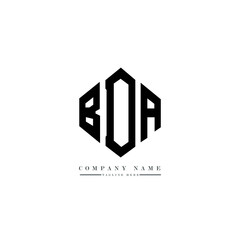 BDA letter logo design with polygon shape. BDA polygon logo monogram. BDA cube logo design. BDA hexagon vector logo template white and black colors. BDA monogram, BDA business and real estate logo. 
