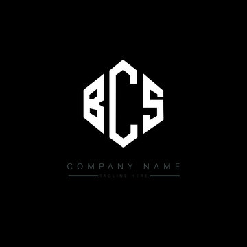 BCS letter logo design with polygon shape. BCS polygon logo monogram. BCS cube logo design. BCS hexagon vector logo template white and black colors. BCS monogram, BCS business and real estate logo. 