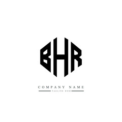 BHR letter logo design with polygon shape. BHR polygon logo monogram. BHR cube logo design. BHR hexagon vector logo template white and black colors. BHR monogram, BHR business and real estate logo. 