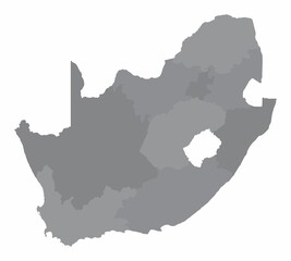 Fototapeta premium South Africa administrative map