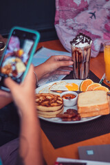 social media photo coffee break