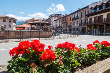 countryside village of potes in cantabria, Spain