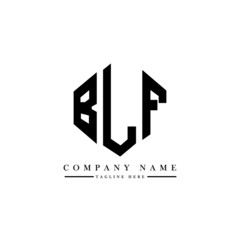 BLF letter logo design with polygon shape. BLF polygon logo monogram. BLF cube logo design. BLF hexagon vector logo template white and black colors. BLF monogram, BLF business and real estate logo. 
