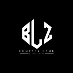 BLZ letter logo design with polygon shape. BLZ polygon logo monogram. BLZ cube logo design. BLZ hexagon vector logo template white and black colors. BLZ monogram, BLZ business and real estate logo. 