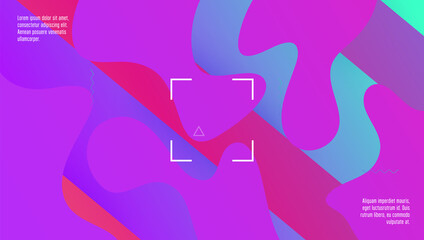 Neon Design. Mobile Frame. Modern Layout. Abstract Journal. Flow Landing Page. Tech Futuristic Banner. Pink Memphis Cover. Commercial Illustration. Lilac Neon Design