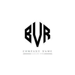 BVR letter logo design with polygon shape. BVR polygon logo monogram. BVR cube logo design. BVR hexagon vector logo template white and black colors. BVR monogram, BVR business and real estate logo. 