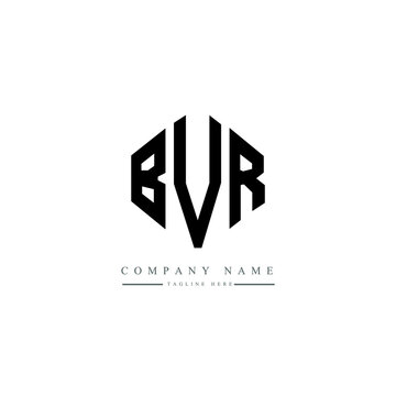 BVR letter logo design with polygon shape. BVR polygon logo monogram. BVR cube logo design. BVR hexagon vector logo template white and black colors. BVR monogram, BVR business and real estate logo. 