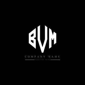 BVM letter logo design with polygon shape. BVM polygon logo monogram. BVM cube logo design. BVM hexagon vector logo template white and black colors. BVM monogram, BVM business and real estate logo. 