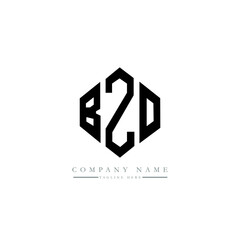 BZO letter logo design with polygon shape. BZO polygon logo monogram. BZO cube logo design. BZO hexagon vector logo template white and black colors. BZO monogram, BZO business and real estate logo. 