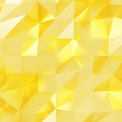 Gold polygon background 3d rendering, 3d illustration. Abstract triangle background. Gold background. Abstract Gold polygon wallpaper. Abstract gold Backdrop. Polygon golden backdrop.