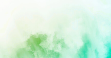Cloud background. Sky with cloud. Green background and texture. 3d rendering.