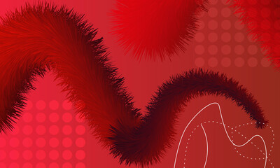 Red flow and liquid background