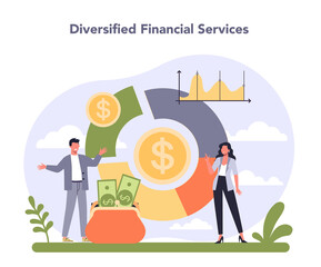 Diversified financial industry. Financial company providing financial