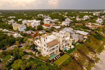 Fototapeta premium Airbnb vacation rentals Seaside Florida USA