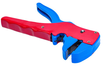 A wire stripper with cutter on white isolated background