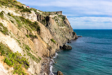 The headland Tarkhankut on Black sea.