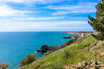 The headland Tarkhankut on Black sea.