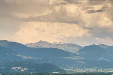 view of the mountains