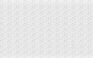 Fototapeta premium White geometric background concept. 3d circles illustration. Abstract creative texture for business template. Modern and simple radial pattern.