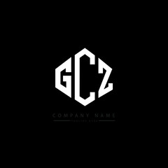 GCZ letter logo design with polygon shape. GCZ polygon logo monogram. GCZ cube logo design. GCZ hexagon vector logo template white and black colors. GCZ monogram, GCZ business and real estate logo. 