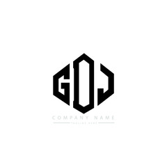 GDJ letter logo design with polygon shape. GDJ polygon logo monogram. GDJ cube logo design. GDJ hexagon vector logo template white and black colors. GDJ monogram, GDJ business and real estate logo. 