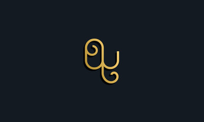 Luxury fashion initial letter OY logo.