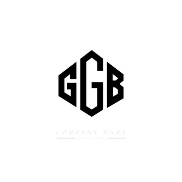 GGB letter logo design with polygon shape. GGB polygon logo monogram. GGB cube logo design. GGB hexagon vector logo template white and black colors. GGB monogram, GGB business and real estate logo. 