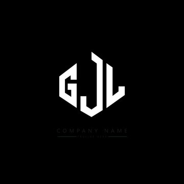 GJL letter logo design with polygon shape. GJL polygon logo monogram. GJL cube logo design. GJL hexagon vector logo template white and black colors. GJL monogram, GJL business and real estate logo. 