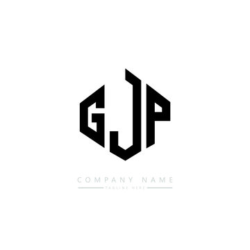 GJP letter logo design with polygon shape. GJP polygon logo monogram. GJP cube logo design. GJP hexagon vector logo template white and black colors. GJP monogram, GJP business and real estate logo. 
