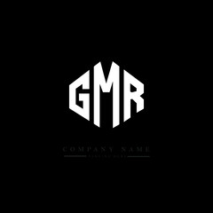 GMR letter logo design with polygon shape. GMR polygon logo monogram. GMR cube logo design. GMR hexagon vector logo template white and black colors. GMR monogram, GMR business and real estate logo. 