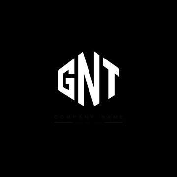 GNT letter logo design with polygon shape. GNT polygon logo monogram. GNT cube logo design. GNT hexagon vector logo template white and black colors. GNT monogram, GNT business and real estate logo. 