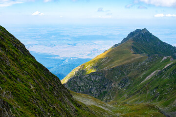 Fototapeta premium Beutiful landscape of Fagaras Mountains
