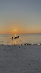 Fototapeta premium sunset on the beach