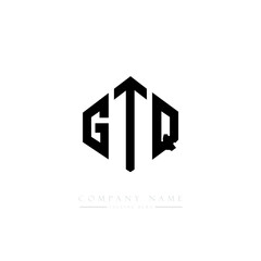GTQ letter logo design with polygon shape. GTQ polygon logo monogram. GTQ cube logo design. GTQ hexagon vector logo template white and black colors. GTQ monogram, GTQ business and real estate logo.  