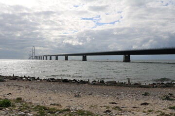 Connection from Denmark to  Sweden via the Baltic Sea the Öresund Bridge

