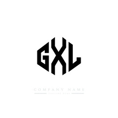 GXL letter logo design with polygon shape. GXL polygon logo monogram. GXL cube logo design. GXL hexagon vector logo template white and black colors. GXL monogram, GXL business and real estate logo 