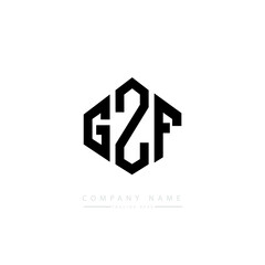 GZF letter logo design with polygon shape. GZF polygon logo monogram. GZF cube logo design. GZF hexagon vector logo template white and black colors. GZF monogram, GZF business and real estate logo. 