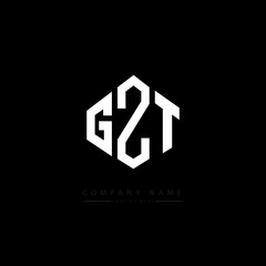 GZT letter logo design with polygon shape. GZT polygon logo monogram. GZT cube logo design. GZT hexagon vector logo template white and black colors. GZT monogram, GZT business and real estate logo. 