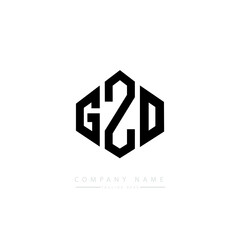 GZO letter logo design with polygon shape. GZO polygon logo monogram. GZO cube logo design. GZO hexagon vector logo template white and black colors. GZO monogram, GZO business and real estate logo.  