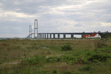 Connection from Sweden to Denmark via the Baltic Sea the Öresund Bridge
