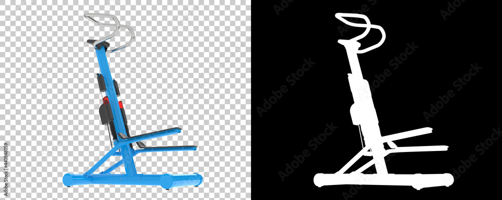 Poster gym stepper isolated on background with mask. 3d rendering - illustration