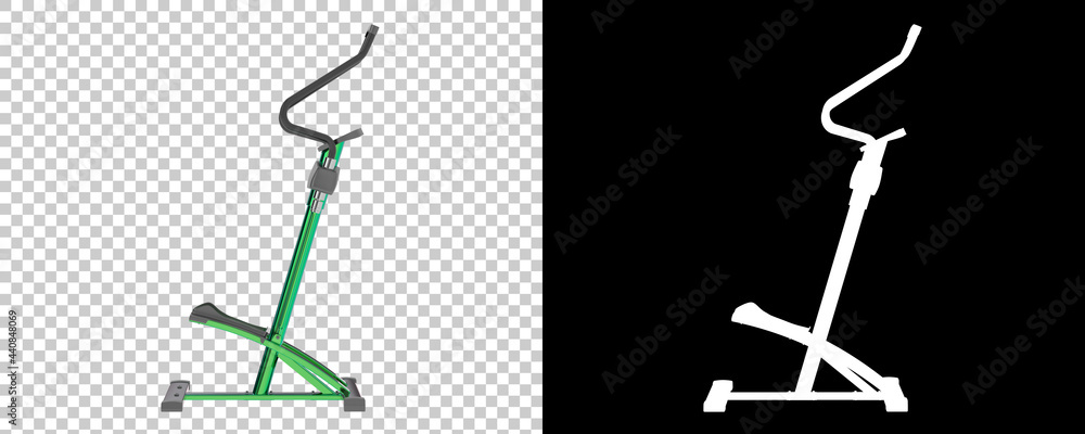 Poster Gym stepper isolated on background with mask. 3d rendering - illustration